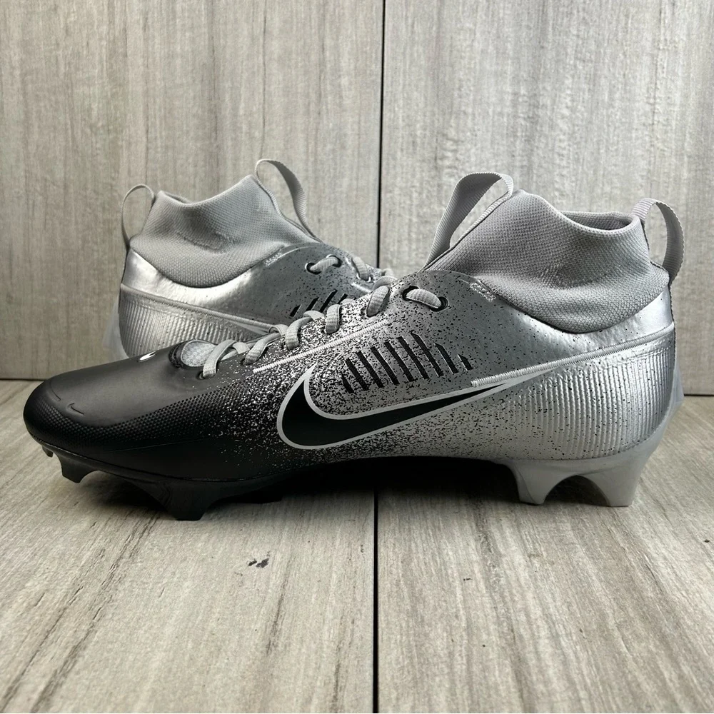 NEW Nike Vapor Edge 360 2 Silver Black Football Cleats hf3454-003 Mens Size 15